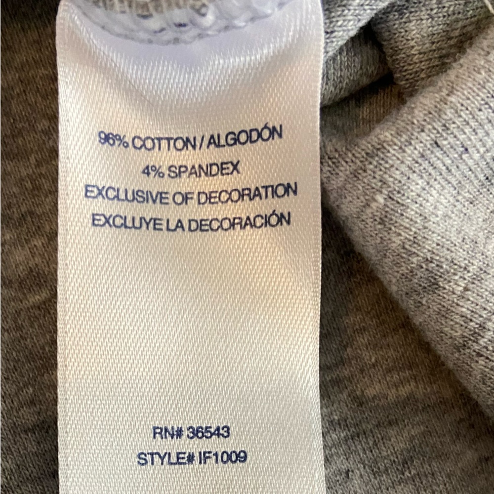 Izod Super Soft Stretch V-Neck Tunic, Plaid Ruffle Detail, Perfect to Layer, XL - Picture 4 of 5